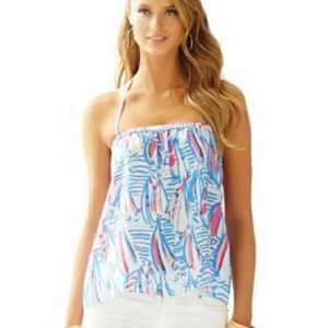 NWT Lilly Pulitizer L Lei Lei Halter Top